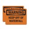 Signmission Keep Off Of Waterfall, 5 in W x Rectangle, Vinyl Decal OS-2PACK-WS-D-35-L-12216 - alternate 1